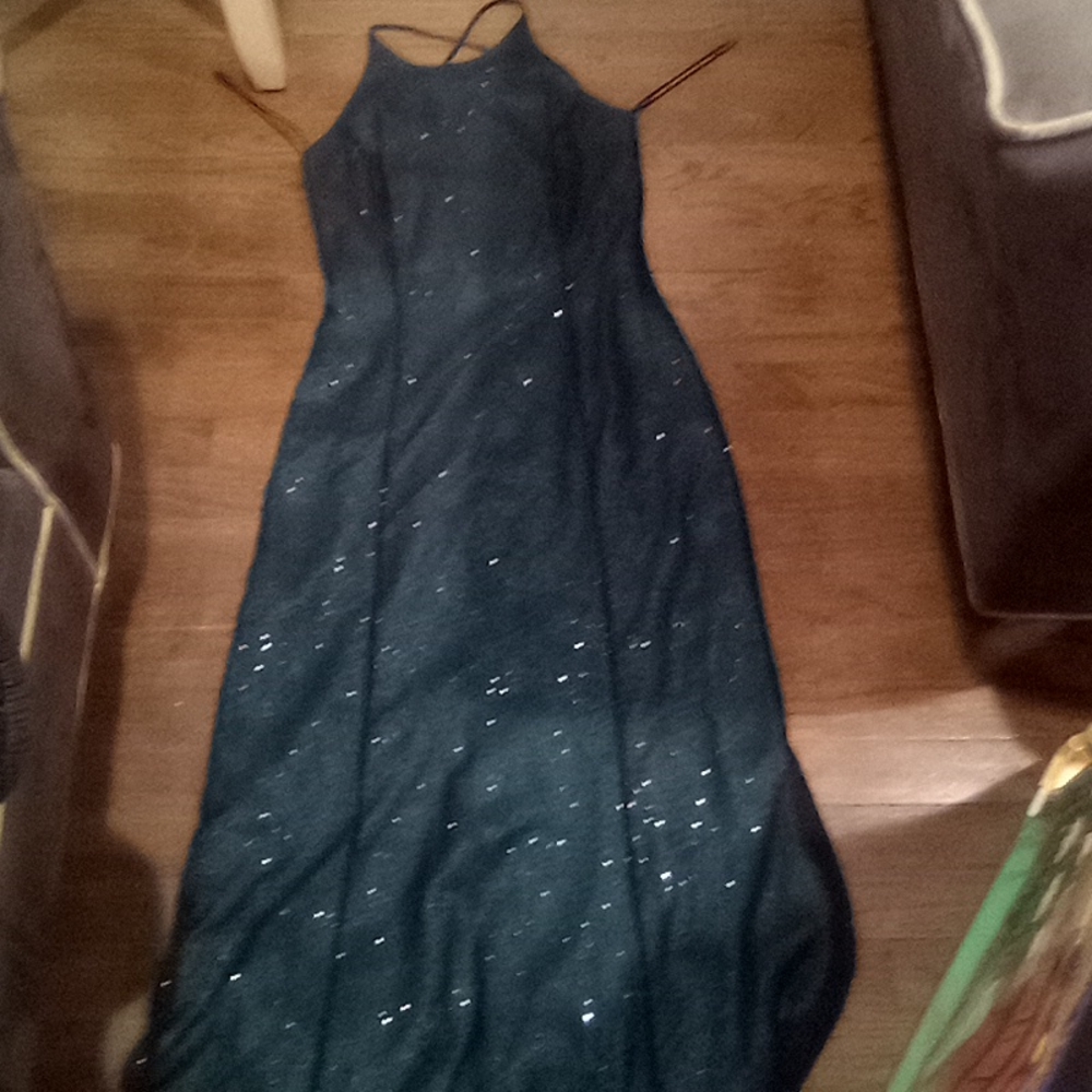 Vintage 90S Glam Sparkle Formal Gown - Picture 13 of 16